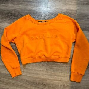 Balance Athletica Orange Crop Sweatshirt